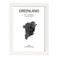 Poster de Groenlandia. Láminas de paises y continentes del mundo.-Artwork-Nacnic-A3-Marco Blanco-Nacnic Estudio SL