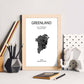 Poster de Groenlandia. Láminas de paises y continentes del mundo.-Artwork-Nacnic-Nacnic Estudio SL