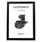 Poster de Guatemala. Láminas de paises y continentes del mundo.-Artwork-Nacnic-A3-Marco Negro-Nacnic Estudio SL