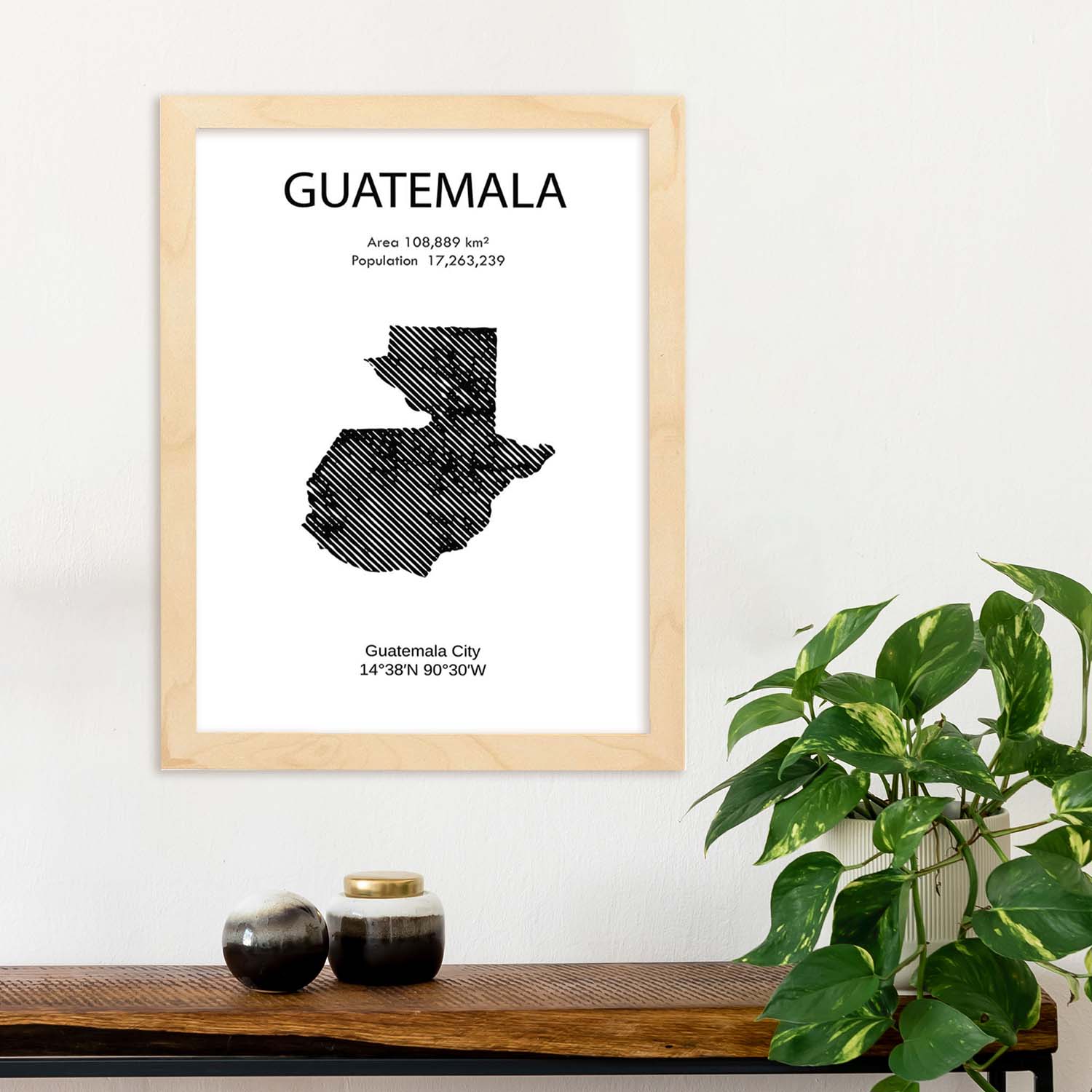 Poster de Guatemala. Láminas de paises y continentes del mundo.-Artwork-Nacnic-Nacnic Estudio SL