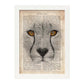 Poster de Guepardo. Láminas de animales con definiciones. Ilustraciones de animales con textos.-Artwork-Nacnic-A3-Marco Blanco-Nacnic Estudio SL