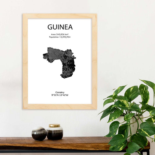 Poster de Guinea. Láminas de paises y continentes del mundo.-Artwork-Nacnic-Nacnic Estudio SL