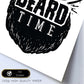 Poster de Hora de la barba. Lámina decorativa de diseño.-Artwork-Nacnic-Nacnic Estudio SL