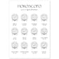 Poster de Horoscopos en español. Lamina de horoscopos y astrología.-Artwork-Nacnic-A4-Sin marco-Nacnic Estudio SL