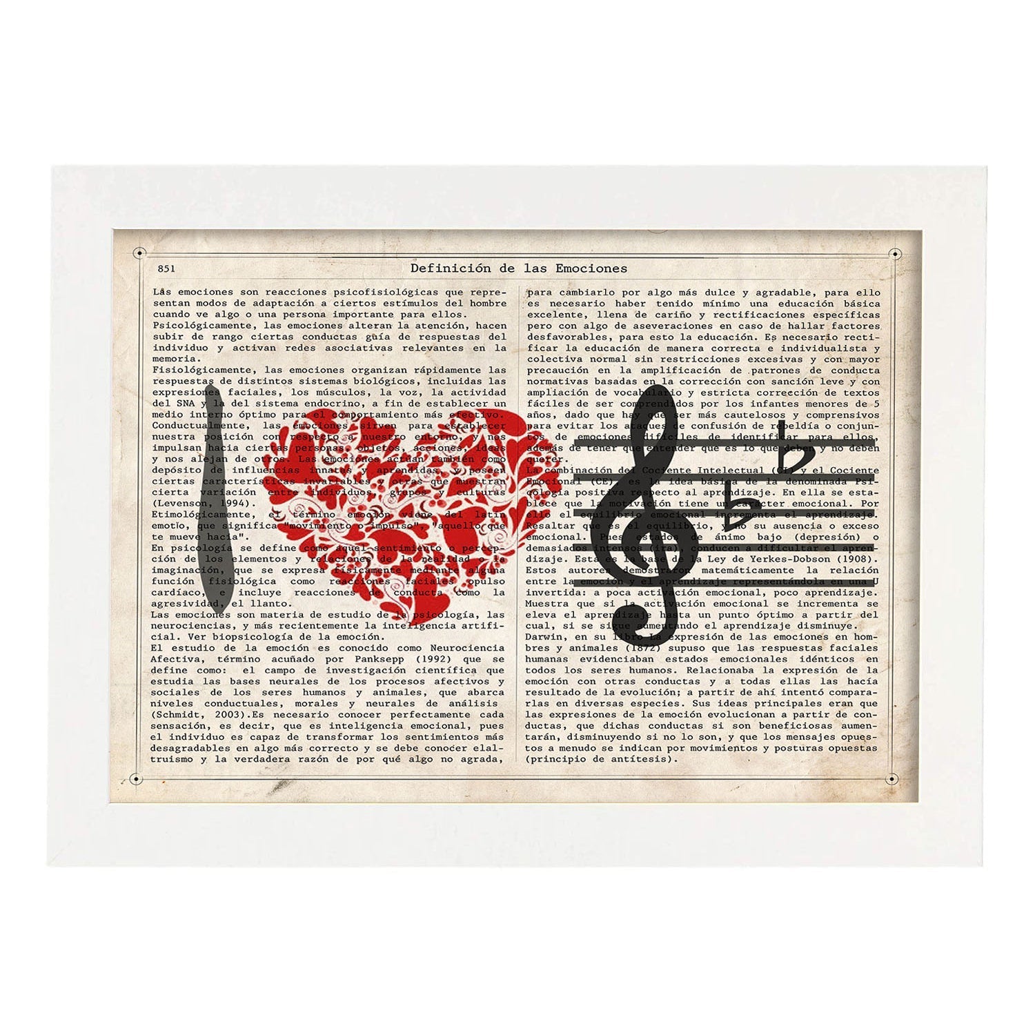Poster de I love music. Láminas musicales con definiciones para-Artwork-Nacnic-A3-Marco Blanco-Nacnic Estudio SL