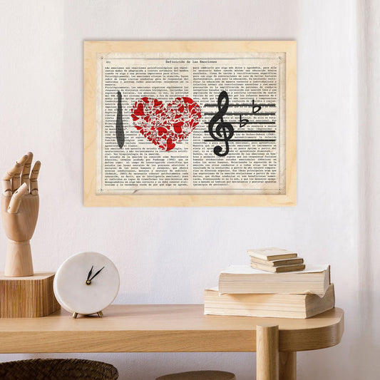 Poster de I love music. Láminas musicales con definiciones para-Artwork-Nacnic-Nacnic Estudio SL