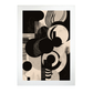 Póster Minimalista Abstracto en Blanco y Negro
