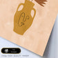 Poster de imágenes abstractas de plantas. Dibujos en tonos claros y tierras. 'Acuarela 15'.-Artwork-Nacnic-Nacnic Estudio SL