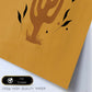 Poster de imágenes abstractas de plantas. Dibujos en tonos claros y tierras. 'Acuarela 16'.-Artwork-Nacnic-Nacnic Estudio SL