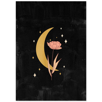Poster de imágenes abstractas de plantas. Dibujos en tonos claros y tierras. 'Acuarela 17'.-Artwork-Nacnic-A4-Sin marco-Nacnic Estudio SL