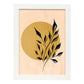 Poster de imágenes abstractas de plantas. Dibujos en tonos claros y tierras. 'Acuarela 5'.-Artwork-Nacnic-A3-Marco Blanco-Nacnic Estudio SL