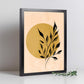 Poster de imágenes abstractas de plantas. Dibujos en tonos claros y tierras. 'Acuarela 5'.-Artwork-Nacnic-Nacnic Estudio SL