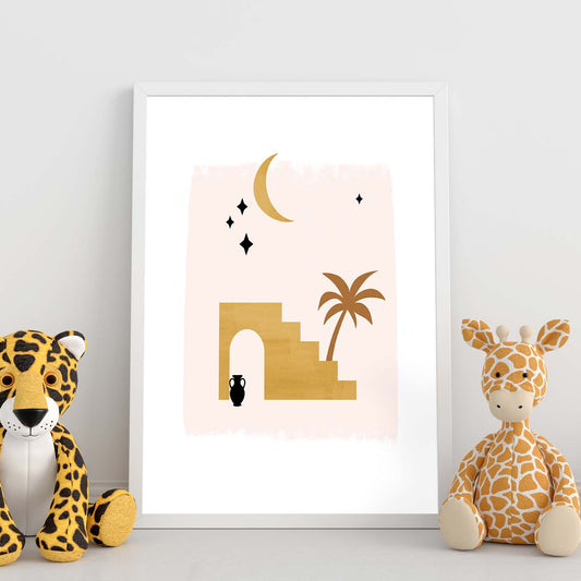 Poster de imágenes de la naturaleza. Dibujos en tonos marrones. 'Naturaleza 5'.-Artwork-Nacnic-Nacnic Estudio SL