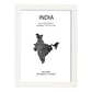 Poster de India. Láminas de paises y continentes del mundo.-Artwork-Nacnic-A3-Marco Blanco-Nacnic Estudio SL