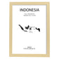 Poster de Indonesia. Láminas de paises y continentes del mundo.-Artwork-Nacnic-A3-Marco Madera clara-Nacnic Estudio SL
