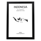 Poster de Indonesia. Láminas de paises y continentes del mundo.-Artwork-Nacnic-A3-Marco Negro-Nacnic Estudio SL
