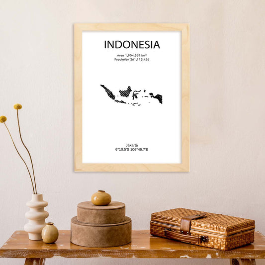 Poster de Indonesia. Láminas de paises y continentes del mundo.-Artwork-Nacnic-Nacnic Estudio SL