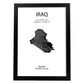 Poster de Iraq. Láminas de paises y continentes del mundo.-Artwork-Nacnic-A4-Marco Negro-Nacnic Estudio SL