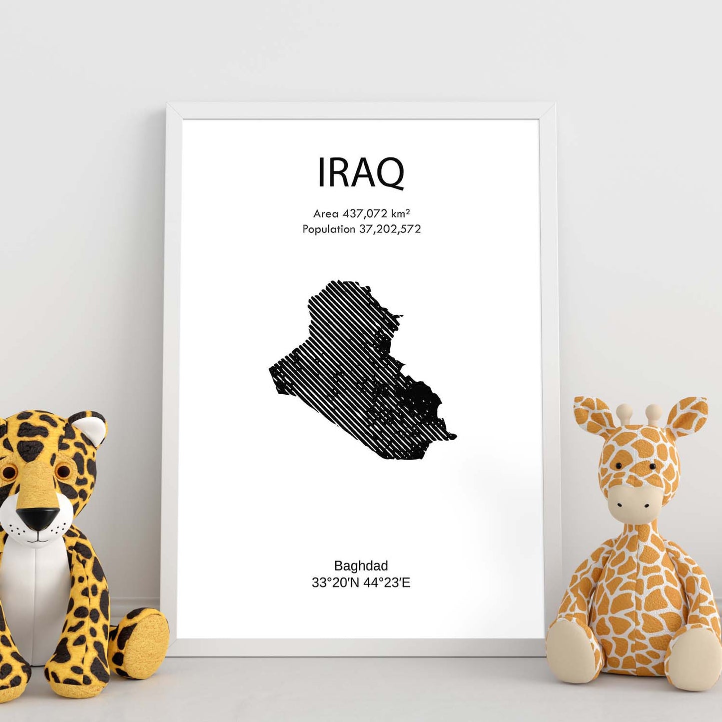 Poster de Iraq. Láminas de paises y continentes del mundo.-Artwork-Nacnic-Nacnic Estudio SL