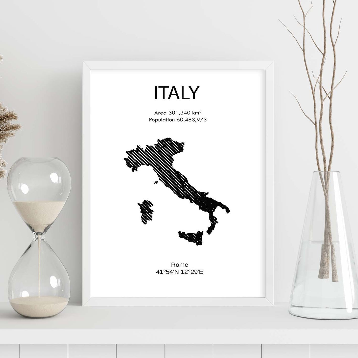 Poster de Italia. Láminas de paises y continentes del mundo.-Artwork-Nacnic-Nacnic Estudio SL