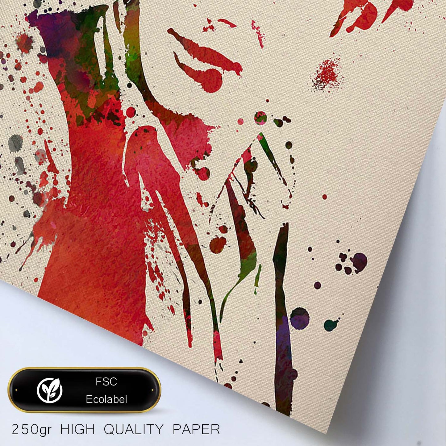 Poster de James Dean con diseño acuarela. Mix de láminas con estilo acuarela-Artwork-Nacnic-Nacnic Estudio SL
