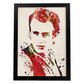 Poster de James Dean con diseño acuarela. Mix de láminas con estilo acuarela-Artwork-Nacnic-A3-Marco Negro-Nacnic Estudio SL