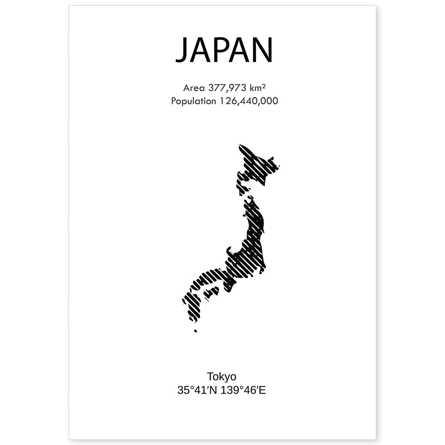 Poster de Japón. Láminas de paises y continentes del mundo.-Artwork-Nacnic-A4-Sin marco-Nacnic Estudio SL