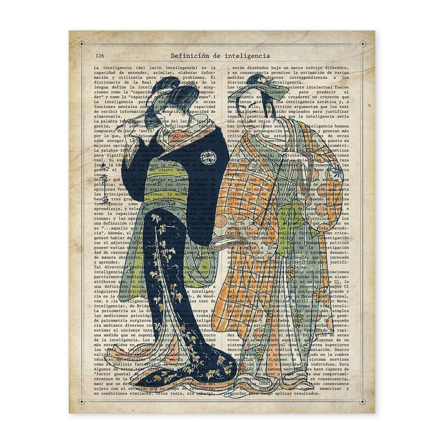 Poster de Japoneses. Láminas de geishas. Diseños japoneses con definiciones de la cultura japonesa.-Artwork-Nacnic-A4-Sin marco-Nacnic Estudio SL