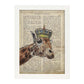 Poster de Jirafa reina. Láminas de animales con definiciones. Ilustraciones de animales con textos.-Artwork-Nacnic-A3-Marco Blanco-Nacnic Estudio SL