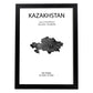 Poster de Kazakhstan. Láminas de paises y continentes del mundo.-Artwork-Nacnic-A3-Marco Negro-Nacnic Estudio SL