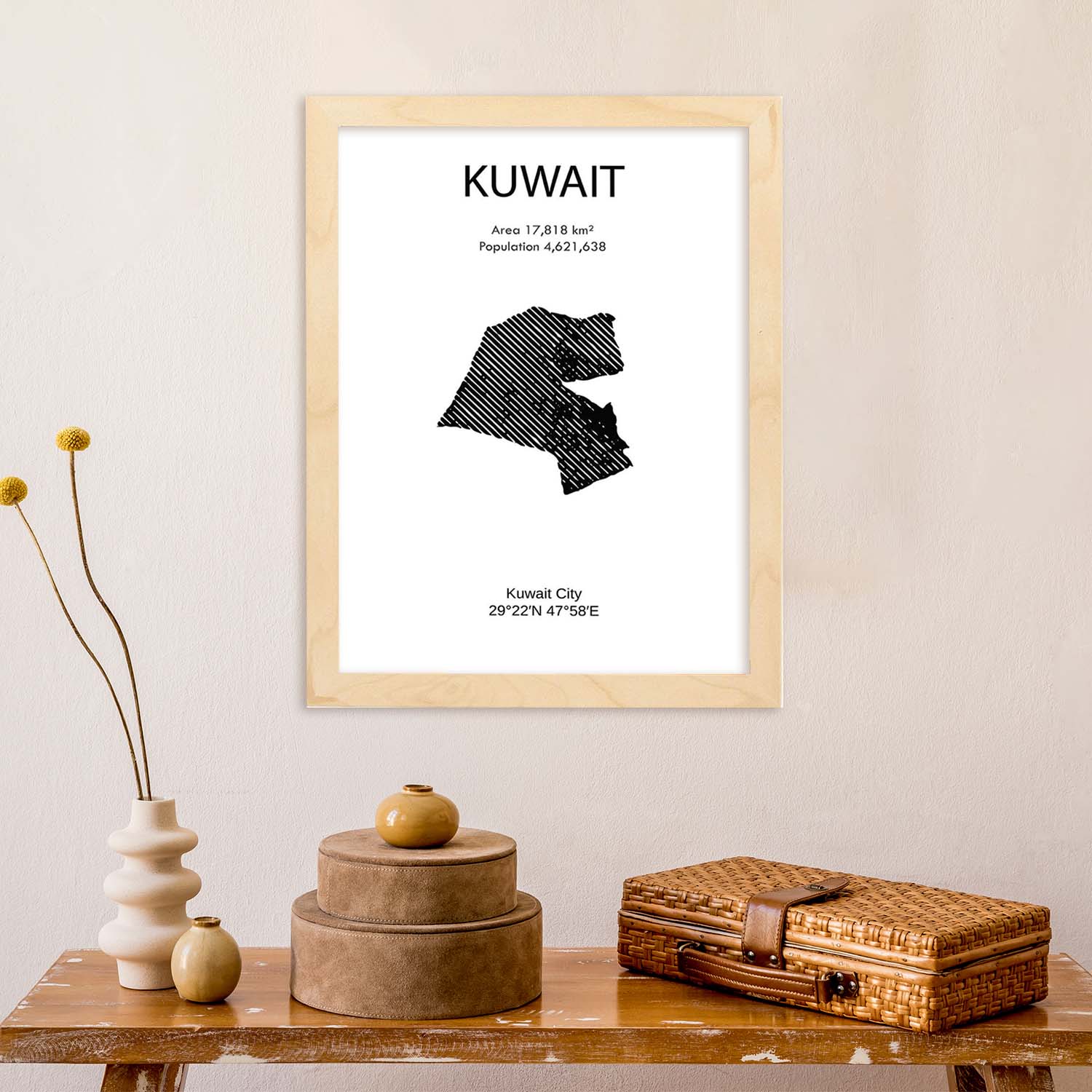 Poster de Kuwait. Láminas de paises y continentes del mundo.-Artwork-Nacnic-Nacnic Estudio SL