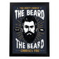 Poster de La barba. Lámina decorativa de diseño.-Artwork-Nacnic-A3-Marco Negro-Nacnic Estudio SL