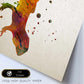 Poster de Lagarto estilo acuarela. Láminas de animales con estilo acuarela-Artwork-Nacnic-Nacnic Estudio SL