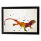 Poster de Lagarto estilo acuarela. Láminas de animales con estilo acuarela-Artwork-Nacnic-A3-Marco Negro-Nacnic Estudio SL
