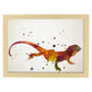 Poster de Lagarto estilo acuarela. Láminas de animales con estilo acuarela-Artwork-Nacnic-A4-Marco Madera clara-Nacnic Estudio SL