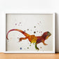 Poster de Lagarto estilo acuarela. Láminas de animales con estilo acuarela-Artwork-Nacnic-Nacnic Estudio SL