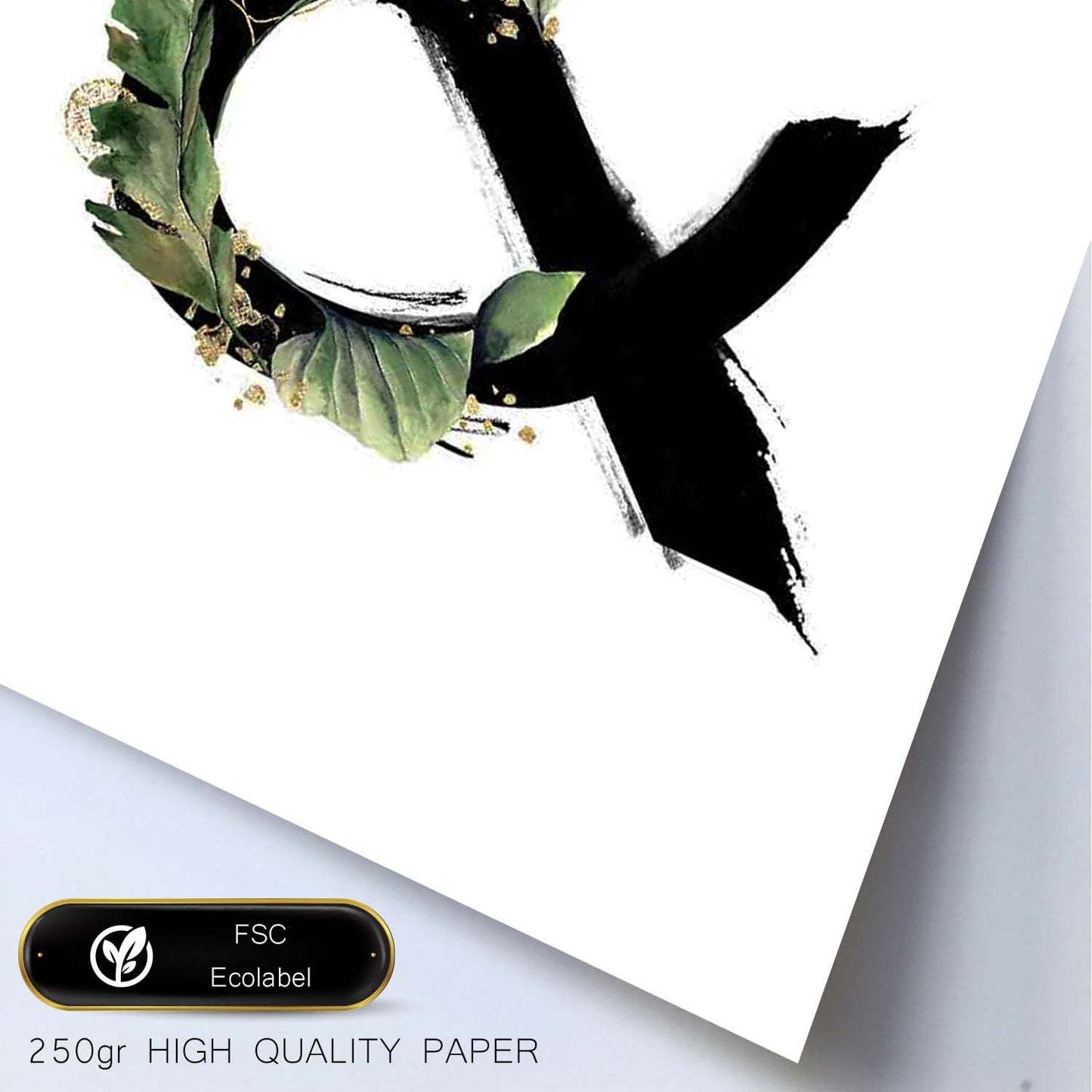 Poster de letra &. Lámina estilo Jungla Negra con imágenes del alfabeto.-Artwork-Nacnic-Nacnic Estudio SL