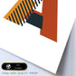 Poster de letra A. Lámina estilo Geometria con imágenes del alfabeto.-Artwork-Nacnic-Nacnic Estudio SL