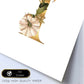 Poster de letra I. Lámina estilo Dorado Floral con imágenes del alfabeto.-Artwork-Nacnic-Nacnic Estudio SL