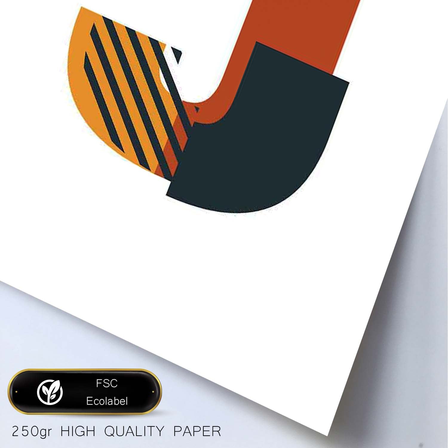 Poster de letra J. Lámina estilo Geometria con imágenes del alfabeto.-Artwork-Nacnic-Nacnic Estudio SL