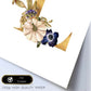 Poster de letra L. Lámina estilo Dorado Floral con imágenes del alfabeto.-Artwork-Nacnic-Nacnic Estudio SL