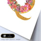 Poster de letra Q. Lámina estilo Dorado Rosa con imágenes del alfabeto.-Artwork-Nacnic-Nacnic Estudio SL