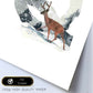 Poster de letra Q. Lámina estilo Invierno con imágenes del alfabeto.-Artwork-Nacnic-Nacnic Estudio SL