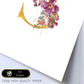Poster de letra S. Lámina estilo Dorado Rosa con imágenes del alfabeto.-Artwork-Nacnic-Nacnic Estudio SL