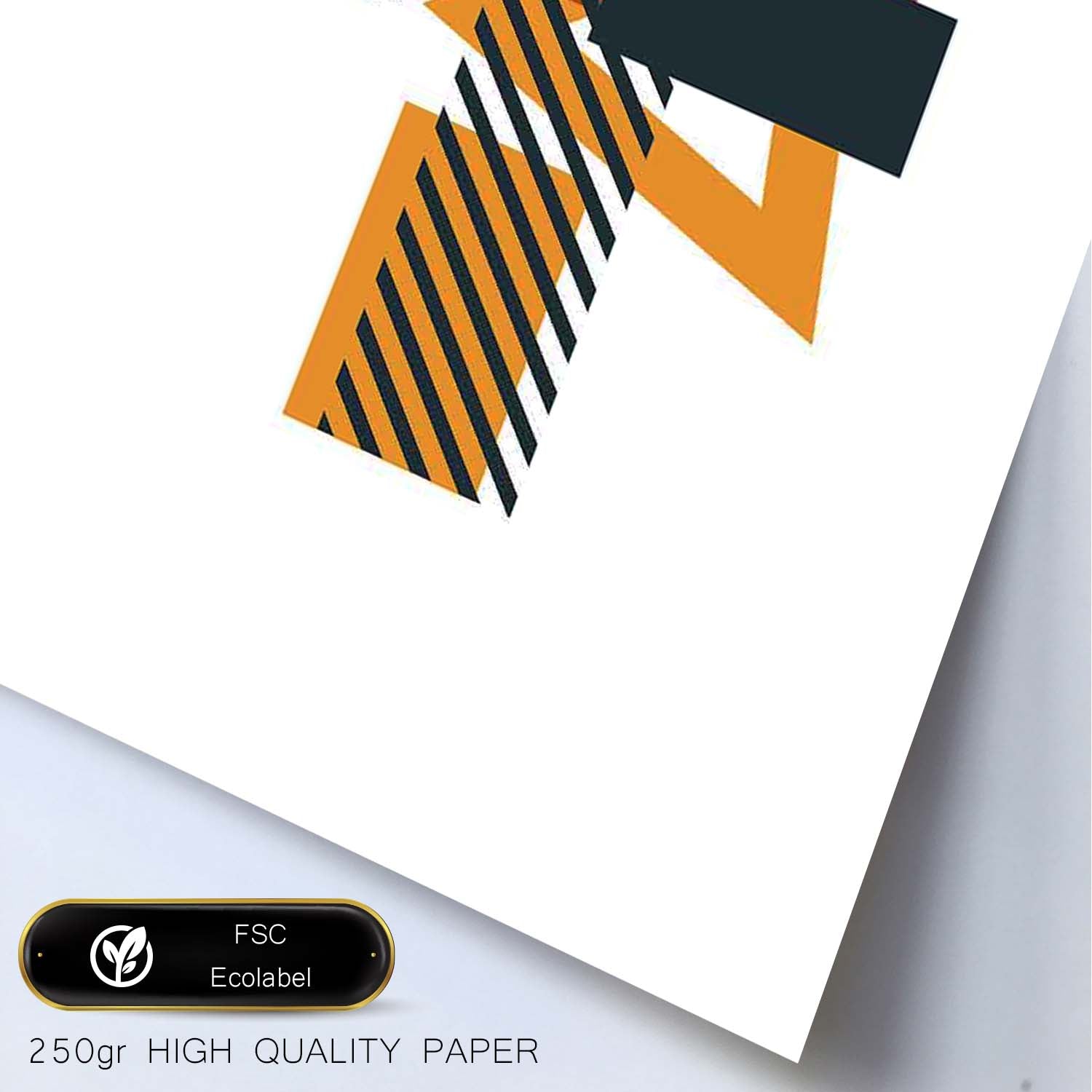 Poster de letra T. Lámina estilo Geometria con formas con imágenes del alfabeto.-Artwork-Nacnic-Nacnic Estudio SL