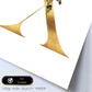 Poster de letra X. Lámina estilo Dorado Floral con imágenes del alfabeto.-Artwork-Nacnic-Nacnic Estudio SL