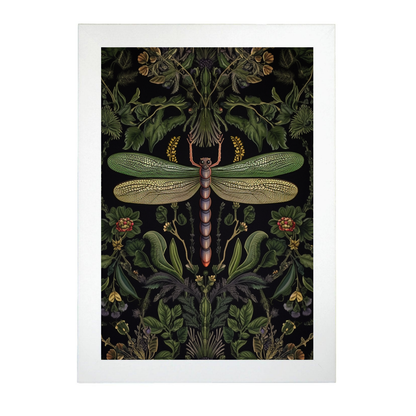 Póster Intrincado de Libélula Flo