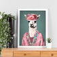 Póster de Llama de Moda