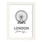 Poster de Londres - El ojo. Láminas con monumentos de ciudades.-Artwork-Nacnic-A3-Marco Blanco-Nacnic Estudio SL