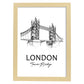 Poster de Londres - Tower bridge. Láminas con monumentos de ciudades.-Artwork-Nacnic-A3-Marco Madera clara-Nacnic Estudio SL